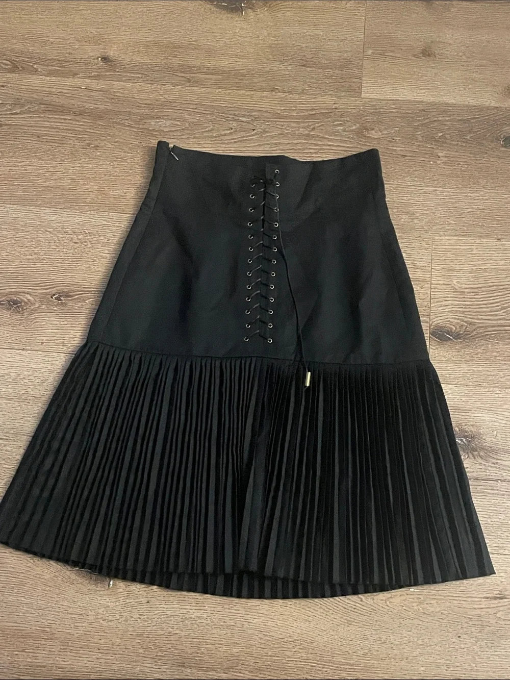 Vintage Roberto Cavalli Black Wool Mini Women's Skirt